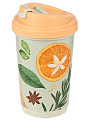Термостакан пластик, 0.4 л, Бытпласт, Phibo Специи, с клапаном, с декором, бежевый, 435260030 - фото 3