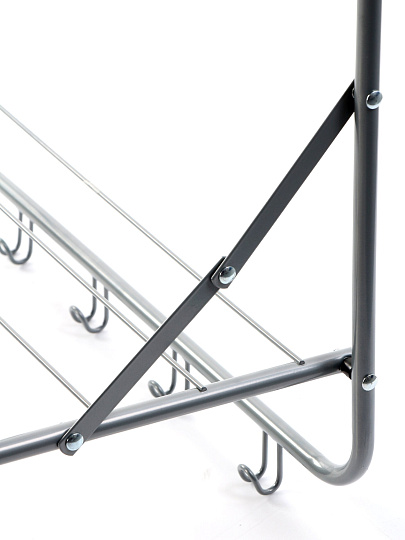 Сушилка для белья на дверь, полотно 3 м, 51х41х61 см, складная, 6 прутьев, 6 кг, навесная, 131701A