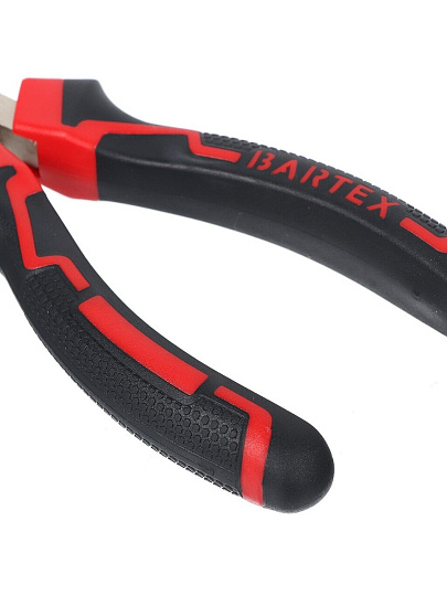 Тонкогубцы 180 мм, прямые, углеродистая сталь, Bartex, Профи, 909017.1222