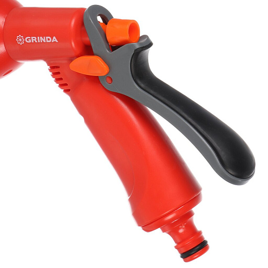Пистолет поливочный 8 режимов, ABS пластик, курок сзади, Grinda, P-8, 8-427370_z02