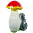 Фигурка садовая Зайцы под грибом, 44 см, гипс, Л38 - фото 2