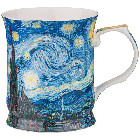 Кружка "звездная ночь" декор В. Ван Гог 420 мл., 104-648