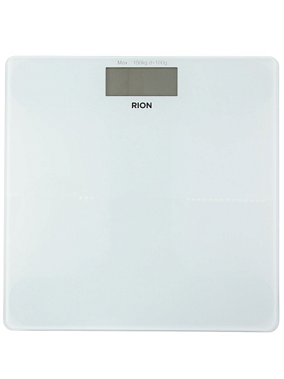 Весы напольные электронные, Rion, белый, стекло, до 180 кг