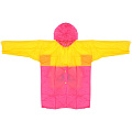 Дождевик детский 120 - 130 см, XL, с капюшоном, кнопки, в ассортименте, JC-10288