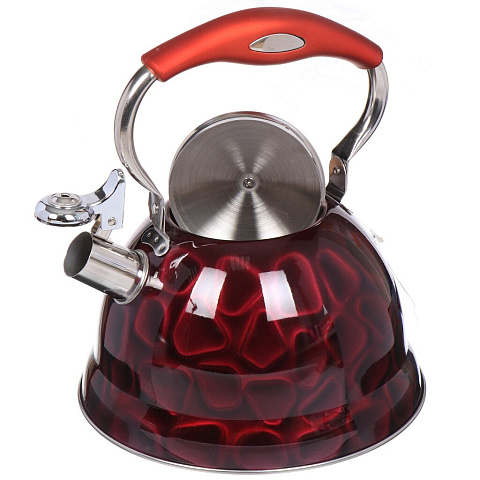 Чайник из нержавеющей стали Webber ВЕ-573/1 со свистком, 3 л