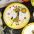 Набор детской посуды фарфор, 3 шт, Жираф, кружка 240 мл, тарелка 17.5 см, салатник 17.5 см, 3-3204 - фото 5