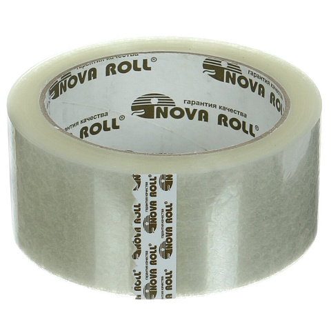 Скотч 48 мм, прозрачный, основа полипропиленовая, 57 м, Nova Roll, 0120-228Х/0116-114Х