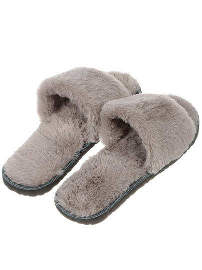 Тапки для женщин, серые, р. 40-41, меховые, DAISY Р
