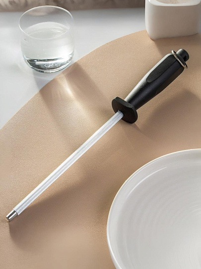 Точилка-мусат для ножей, нержавеющая сталь, 30 см, Y4-9586