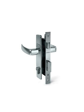 Замок врезной Apecs, 1330/60-CR, 000020, ручка в комплекте, цилиндровый, хром