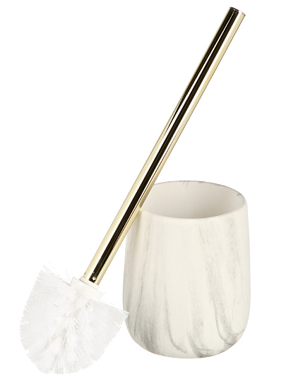 Ерш для туалета напольный, 12.5х12.5х13.8, керамика, серый мрамор, Y4-9885