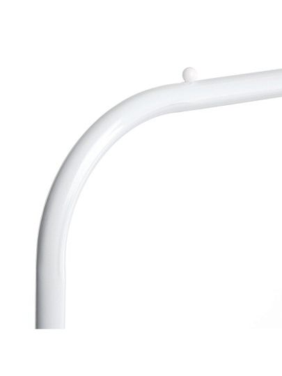 Вешалка напольная 110х40х150 см, Aqwin, металл, полка для обуви, 15 кг, Элит, VPF61, белая