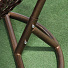 Подвесное кресло Кокон, 1-мест, 71х105х195 см, 100 кг, темно-коричневое, ротанг, подушка зеленая, Y9-162 - фото 2