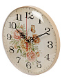Часы настенные, кварцевые, 25 см, основание бежевое, круглые, Рубин, Цветы, 2526-101 - фото 3