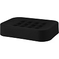 Мыльница настольная, Plast team, Black, пластик, 12.8х9х2.5 см, черная