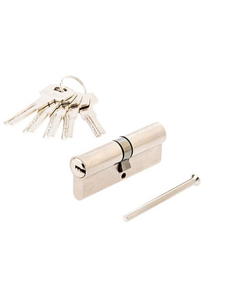 Личинка замка двери Vanger, YM-80-CR, 33933, 80 мм, никель