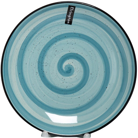 Тарелка обеденная, керамика, 27 см, круглая, Аэрография Мятный бриз, Elrington, 139-27066
