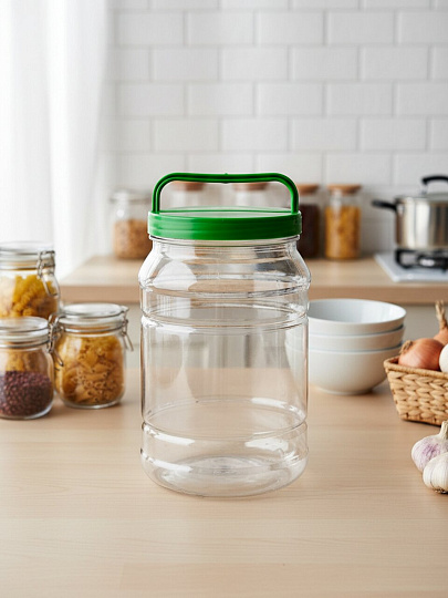 Бидон пластик, 2 л, с ручкой, Альтернатива, М461