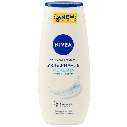 Гель для душа Nivea, Нежное увлажнение, 250 мл, 80802
