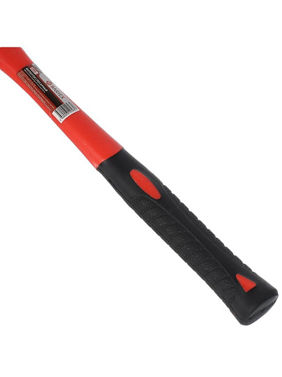 Молоток Bartex, B0009, квадратный боек, рукоятка фибергласовая, обрезиненная, 0.2 кг