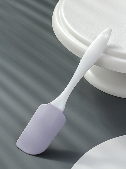 Лопатка кулинарная силикон-нейлон, 23 см, навеска, Daniks, Лаванда, Y4-9598