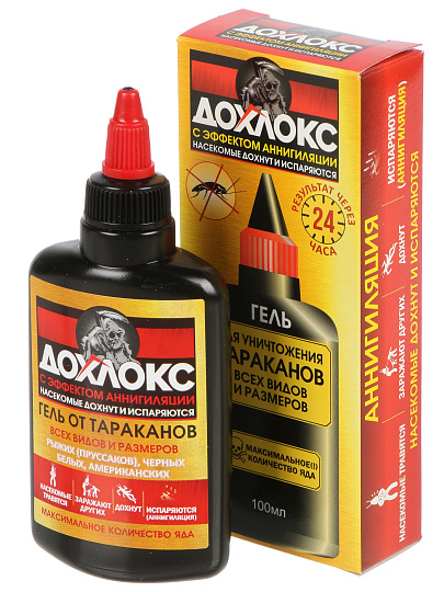Инсектицид от тараканов, от насекомых-вредителей, гель, 100 мл, Дохлокс