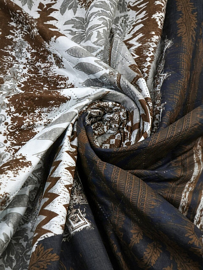 Покрывало евро, 220х200 см, 100% полиэстер, стеганое, Silvano, Мадонна, шоколадное, AI-2203004