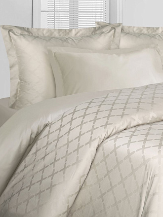 Постельное белье евро, пр240х260, 2н50х70, 2н70х70, п200х220, Mona Liza, сат-жак, Royal, Штрих ванил