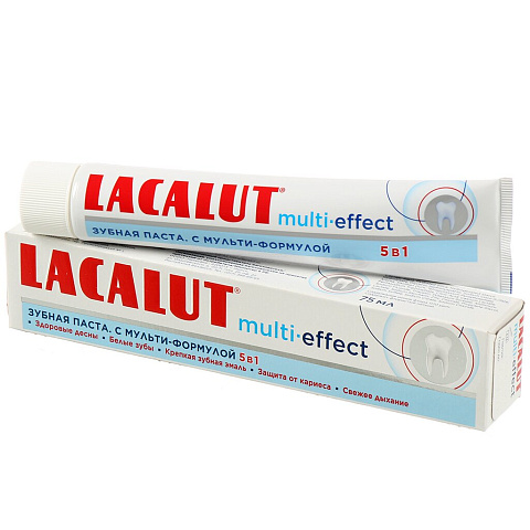 Зубная паста Lacalut, Мульти-Эффект, 75 мл