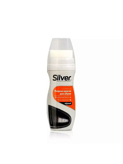 Крем-краска Silver, для обуви, 75 мл, черный, LS3003-01/LS2003-01
