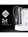 Миксер ручной, Polaris, PHM 2024 CordLess, 200 Вт, 3 скорости, белый - фото 8