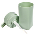 Набор для ванной 6 предметов, зеленый, пластик, урна, дозатор, ершик, подставка для зубных щеток, мыльница, стакан, T2022-7071 - фото 4