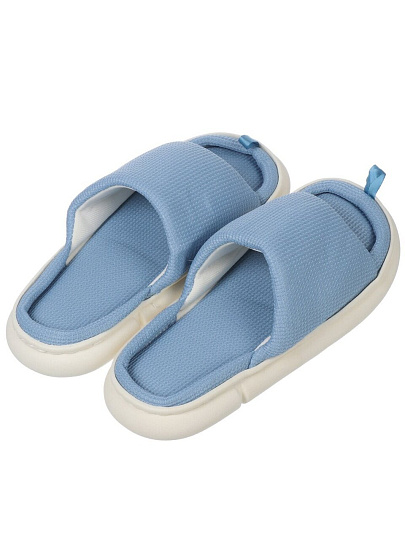 Тапки для женщин, голубые, р. 40-41, открытые, Эвелина, A210154