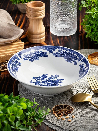 Салатник керамика, круглый, 20х5.5 см, 0.9 л, Жар-Птица, Daniks