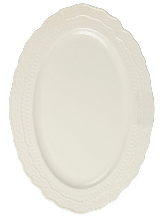 Блюдо фарфор, овальное, 25х35.5х2.3 см, Фрея, Blue bird, BB-OD35-0103