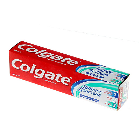 Зубная паста Colgate, Тройное действие, 100 мл