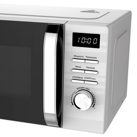 Микроволновая печь JVC, JK-MW260D, 20 л, 700 Вт, электронная, 5 уровней мощности, белая