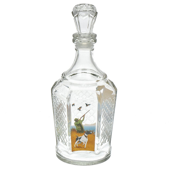 Набор для спиртного 7 предметов, стекло, графин, стопка 50 мл 6 шт, Декостек, Егерь, 1232-Д