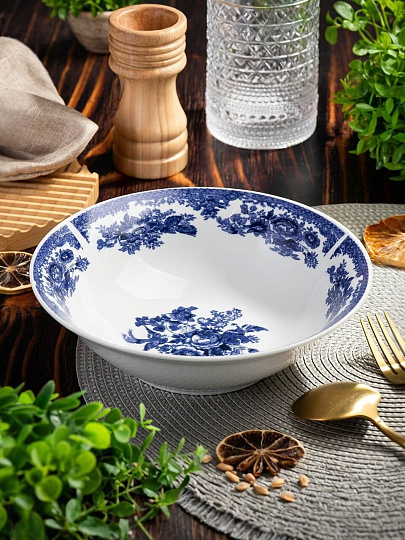 Салатник керамика, круглый, 20х5.5 см, 0.9 л, Жар-Птица, Daniks