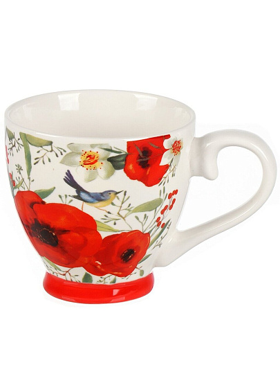 Кружка керамика, 450 мл, Гортензия, Daniks, 225946-1