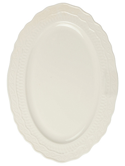 Блюдо фарфор, овальное, 25х35.5х2.3 см, Фрея, Blue bird, BB-OD35-0103