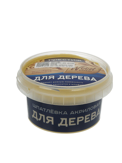 Шпатлевка Престиж, акриловая, по дереву, для внутренних и наружных работ, сосна, 0.3 кг