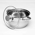 Набор посуды нержавеющая сталь, 6 предметов, кастрюли 1.8,2.5,3.5 л, Катунь, Диана, KT01-A - фото 6