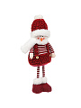 Фигурка декоративная полимер, Снеговичок, 20х11х42 см, красно-белая, Y4-9521