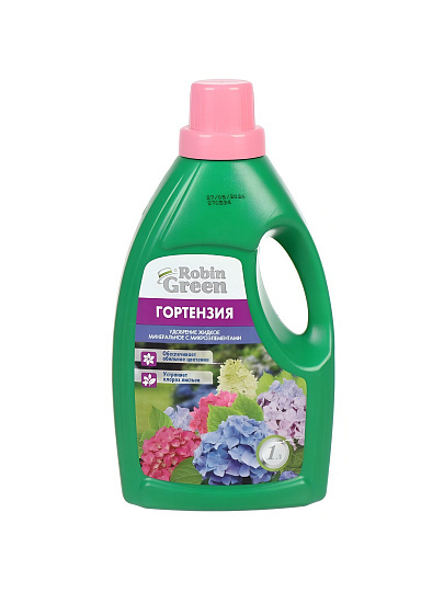 Удобрение для гортензий, минеральное, жидкость, 1 л, Robin Green