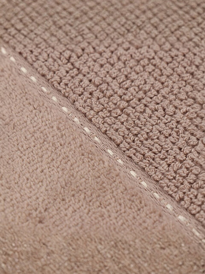 Полотенце банное 70х140 см, 100% хлопок, 470 г/м2, Амур, Silvano, бежевое, Узбекистан