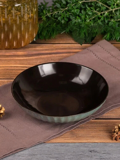 Тарелка суповая, керамика, 21 см, круглая, Sicilia, Domenik, DMD023