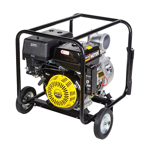 Мотопомпа бензиновая Huter MPD-100, 15 л. с., 1080 л/мин