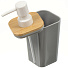 Дозатор для жидкого мыла, Бамбук, пластик, 7.3х7.3х17 см, серый, PS0282GA-LD - фото 2