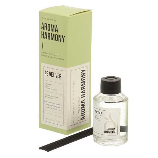 Аромадиффузор Aroma Harmony, 60 мл, №3 Vetiver, ZL0019